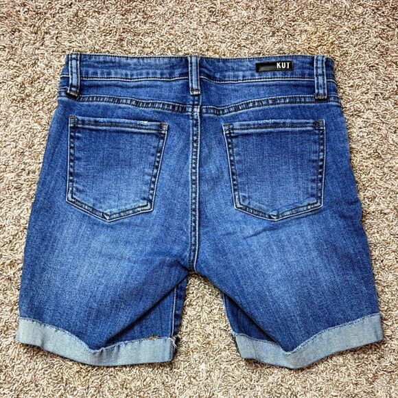 Kut from The Cloth Catherine Boyfriend Denim Shorts - Picture 2 of 7